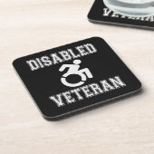 Gehandicapte veteraan bier onderzetter (Linkerzijde)