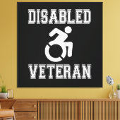 Gehandicapte veteraan canvas afdruk (Insitu (Woonkamer))