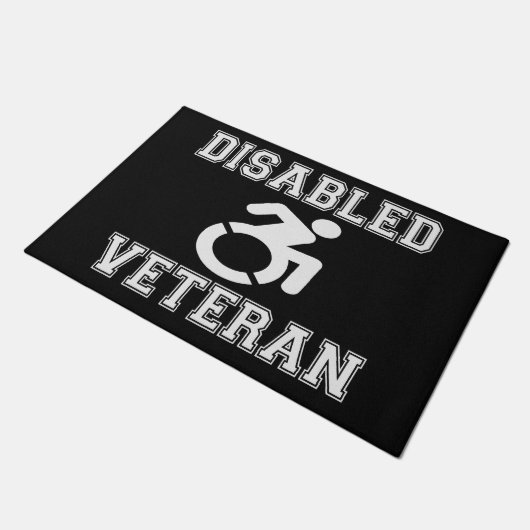 Gehandicapte veteraan deurmat (Schuin)