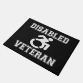 Gehandicapte veteraan deurmat (Schuin)