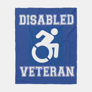Gehandicapte veteraan fleece deken