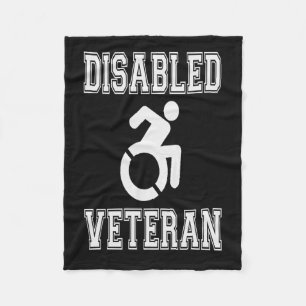 Gehandicapte veteraan fleece deken
