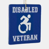 Gehandicapte veteraan keramisch ornament (Rechts)