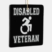 Gehandicapte veteraan keramisch ornament (Rechts)