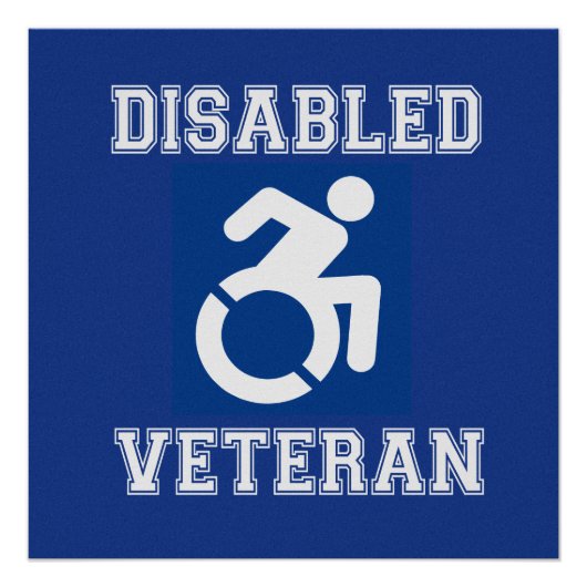 Gehandicapte veteraan perfect poster (Voorkant)