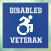 Gehandicapte veteraan raamsticker (Vel 3)