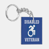 Gehandicapte veteraan sleutelhanger (Voorkant Links)