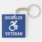 Gehandicapte veteraan sleutelhanger (Achterkant)