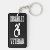 Gehandicapte veteraan sleutelhanger (achterkant)