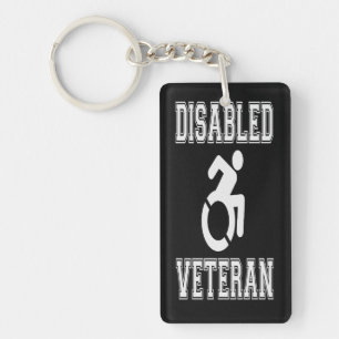 Gehandicapte veteraan sleutelhanger