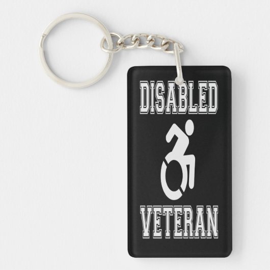 Gehandicapte veteraan sleutelhanger (Voorkant)