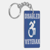 Gehandicapte veteraan sleutelhanger (Voorkant Links)