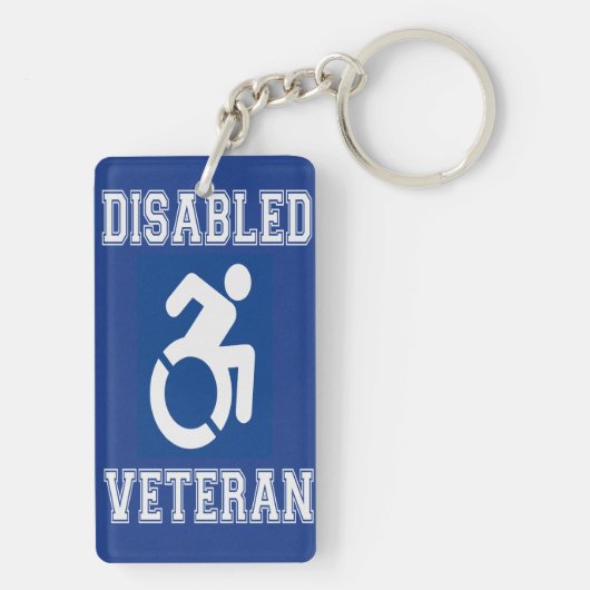 Gehandicapte veteraan sleutelhanger (achterkant)
