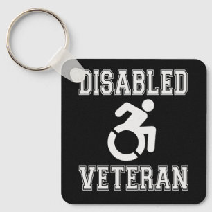 Gehandicapte veteraan sleutelhanger