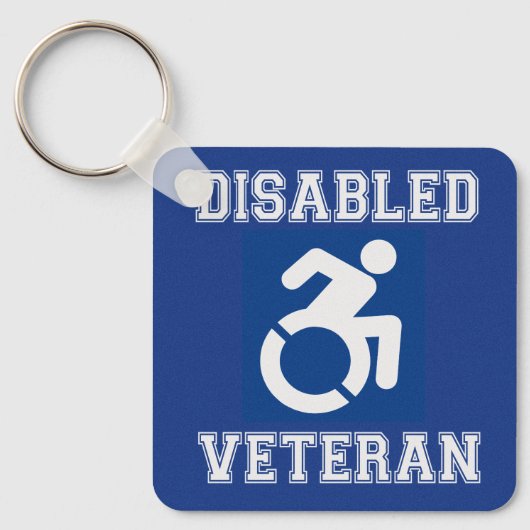 Gehandicapte veteraan sleutelhanger (Voorkant)