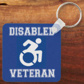Gehandicapte veteraan sleutelhanger (Achterkant)