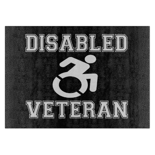 Gehandicapte veteraan snijplank (Voorkant)