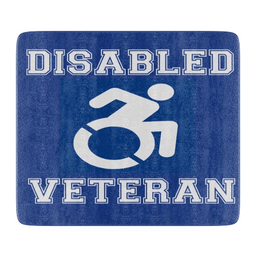 Gehandicapte veteraan snijplank (Voorkant)