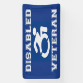 Gehandicapte veteraan spandoek (Verticaal)