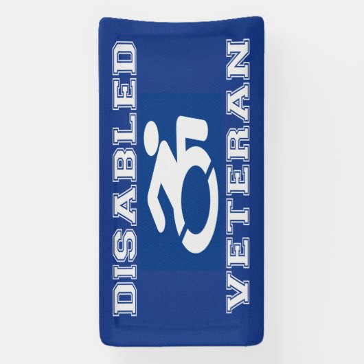 Gehandicapte veteraan spandoek (Verticaal)