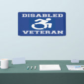 Gehandicapte veteraan spandoek (Beurs)