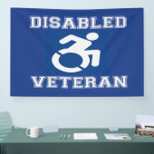 Gehandicapte veteraan spandoek (Beurs)