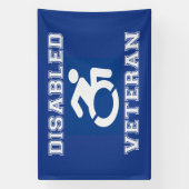 Gehandicapte veteraan spandoek (Verticaal)