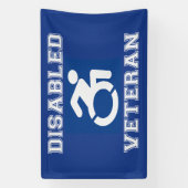 Gehandicapte veteraan spandoek (Verticaal)