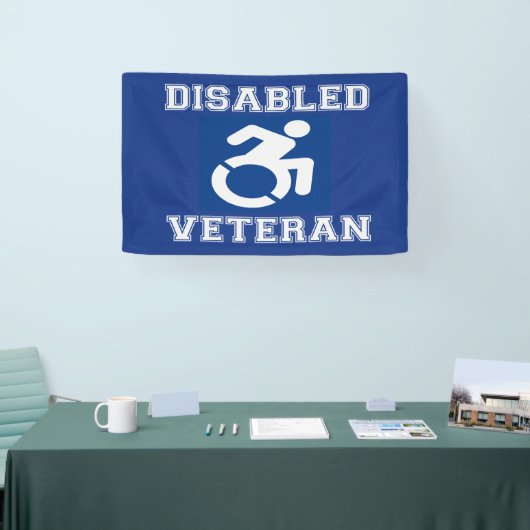 Gehandicapte veteraan spandoek (Beurs)