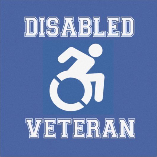 Gehandicapte veteraan sticker (Voorkant)
