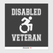 Gehandicapte veteraan sticker (Vel)