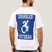 Gehandicapte veteraan t-shirt (Achterkant)