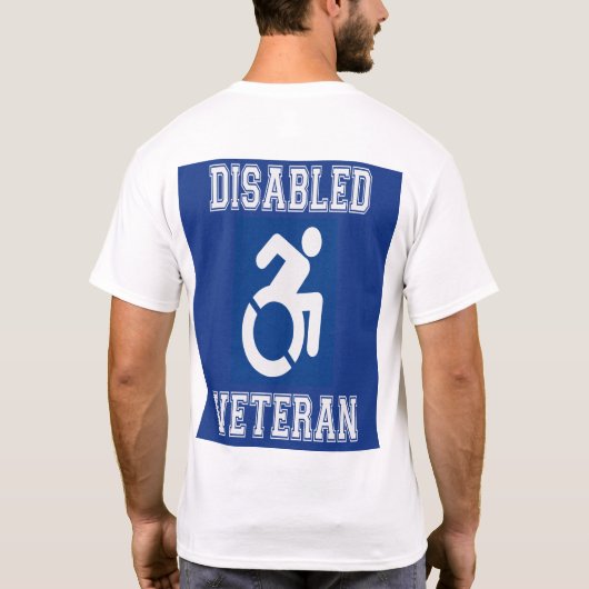 Gehandicapte veteraan t-shirt (Achterkant)