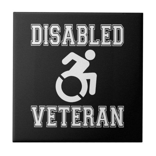 Gehandicapte veteraan tegeltje (Voorkant)
