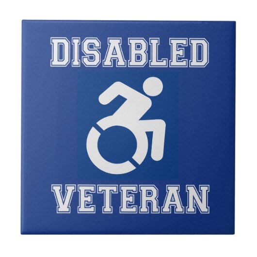 Gehandicapte veteraan tegeltje (Voorkant)