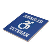 Gehandicapte veteraan tegeltje (Zijkant)