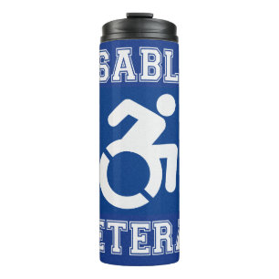 Gehandicapte veteraan thermosbeker