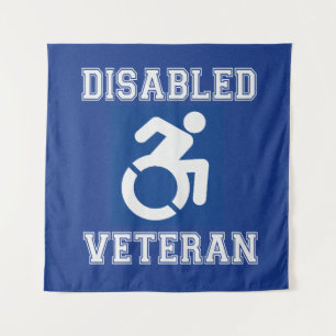 Gehandicapte veteraan wandkleed