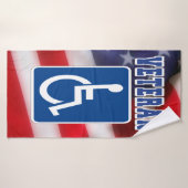 Gehandicapte Veteran USA Badhanddoek (Badhanddoek)