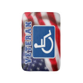 Gehandicapte Veteran USA Badmat (Voorkant Verticaal)
