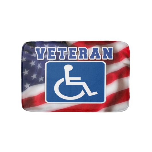 Gehandicapte Veteran USA Badmat (Voorkant)