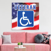 Gehandicapte Veteran USA Canvas Afdruk (Insitu (Woonkamer))
