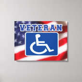 Gehandicapte Veteran USA Canvas Afdruk (Voorkant)