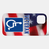 Gehandicapte Veteran USA Case-Mate iPhone Case (Achterkant (horizontaal))