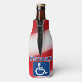 Gehandicapte Veteran USA Flesjeskoeler (Fles Achterkant)