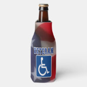 Gehandicapte Veteran USA Flesjeskoeler (Fles Voorkant)