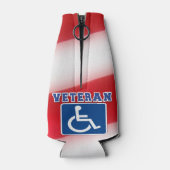 Gehandicapte Veteran USA Flesjeskoeler (Achterkant)