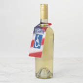 Gehandicapte Veteran USA Flessenhanger (Schuin)