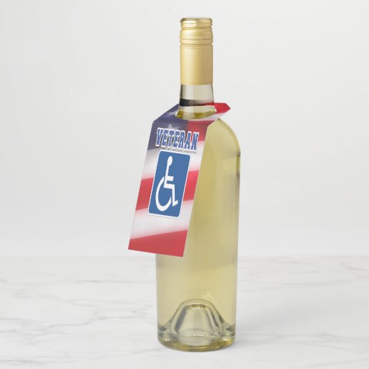 Gehandicapte Veteran USA Flessenhanger (Schuin)