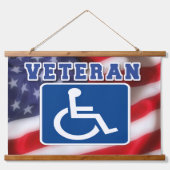 Gehandicapte Veteran USA Hangend Wandkleed (Voorkant)